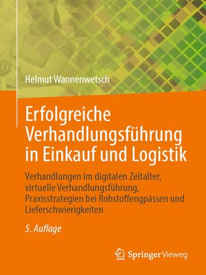 cover image of Erfolgreiche Verhandlungsführung in Einkauf und Logistik